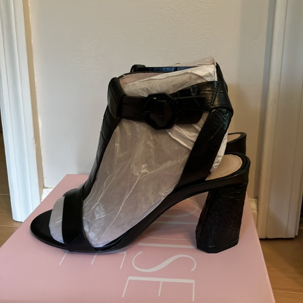 Louise et Cie Black womens sandals size 7 New - Picture 2 of 4